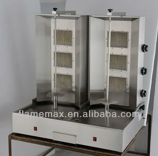8 burner bbq double head chicken kebab shawarma machine China