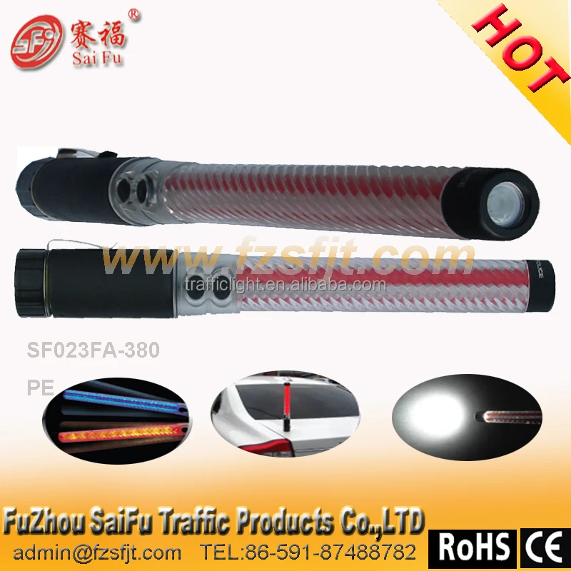 rubber led traffic police baton