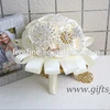 Luxury Rhinestone brooch bouquet wholesale for wedding flowers holder Pearl Crystal beaded Wedding Bouquet artificial