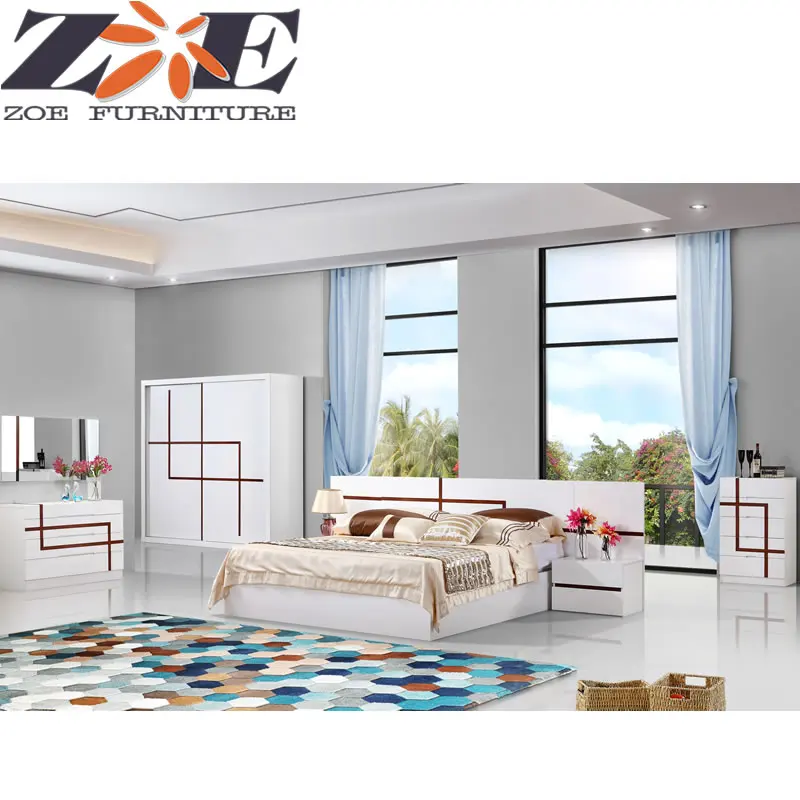Modern Latest Bedroom Furniture Prices In Pakistan Wooden White