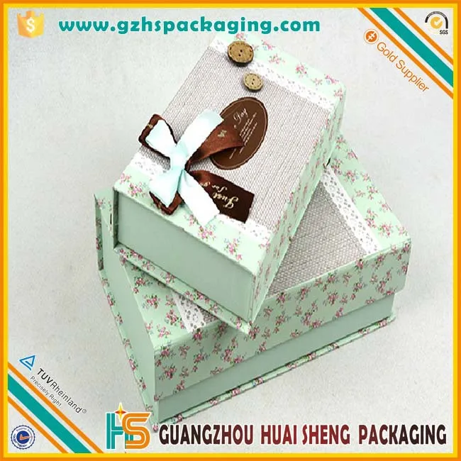 custom made flip magnetic top box hard board paper box for
