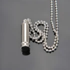 OSCJ009 silver color necklace cylinder pendant memorial jewelry