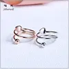 925 sterling silver solid heart wholesale silver midi rings adjustable girls simple ring