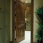 Rustic Knotty Alder 2-Panel Solid Wood Core Stainable Interior Door Slab