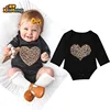 2019 cheap soft cotton long sleeves oem service baby romper can printed your own designs