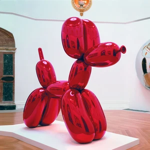 animal statue stainless steel jeff koons balloon dog sculpture