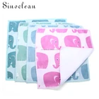 Square custom cartoon print microfiber cleaning cloth
