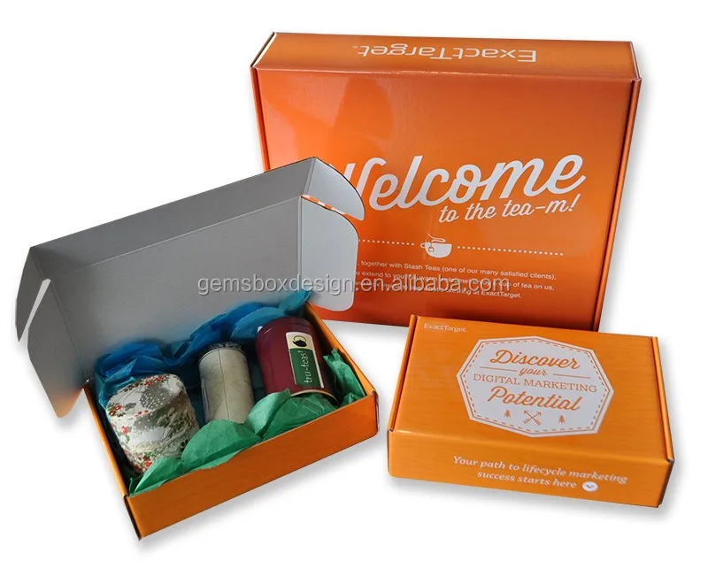 kraft corrugated paper carton individual flat pack box