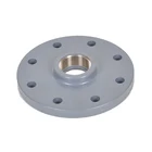 UPVC PVC Plastic Pipe Fitting Copper Threaded Screw Blank Puddle Flange Adapter With Din Standard
