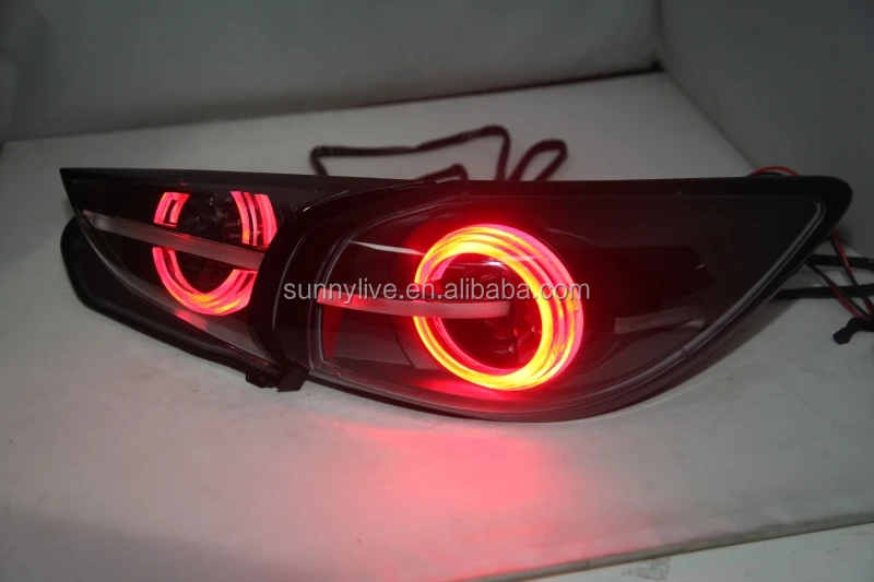 LED rear light For MAZDA 3 Axela Hatchback 2015 -up LED Strip Tail Lamp Clear cover TW