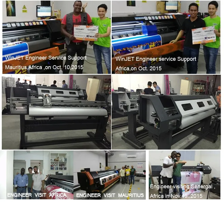 Helitin Eco-sovent digital print and cut printers with ep DX5 printhead