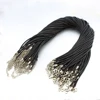 Black Wax Silk cord for necklace with clasps JS010
