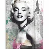 Modern woman portrait canvas oil painting of marilyn monroe pictures woman printing giclee wall art for living room decoration