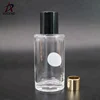 wholesale empty designer clear custom colored 50ml glass perfume bottle oval shaped perfume spray bottle