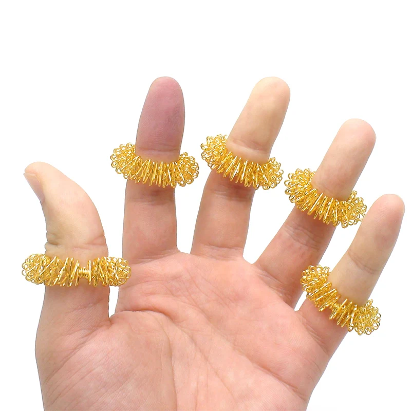 Gold-Finger-Massage-Ring-Acupuncture-Ring-Steel-Health-Care-Hand-Body-Massager-Tens-Stress-Relief-Help-w125