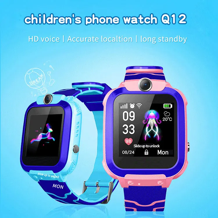 2021 Amazon Hot Sale Q12 Smartwatch 2G Child Anti-Lost SOS Call GSM LBS Location Kids smart watch Q12