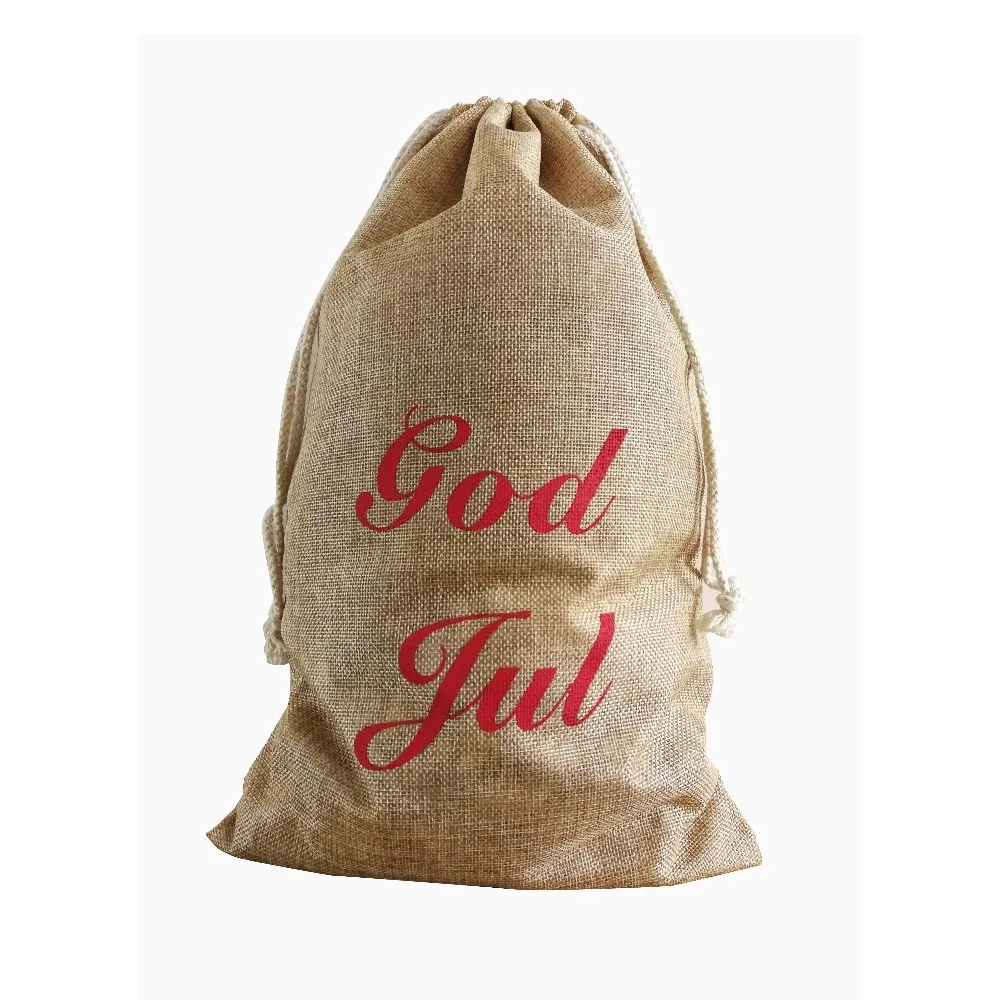 linen drawstring natural drawstring hemp jute bag