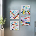 Original Abstract Canvas Wall Art Geometrical Printed Picture Modern Canvas Painting