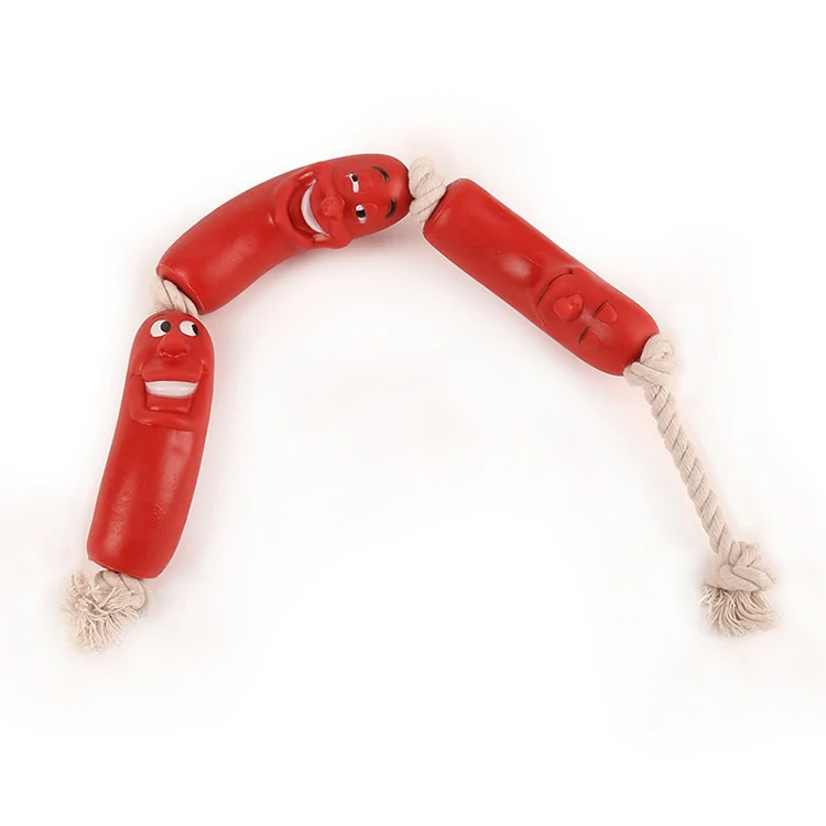 Pet dog cat toys 3 sausage with rope training toy chew ball cheap pet toy, See the details
Pet dog cat toys 3 sausage with rope training toy chew ball cheap pet toy, See the details