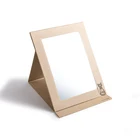 Square cute cartoon paper folding mirror, portable desktop dressing mirror, fashion Princess Makeup Mirror