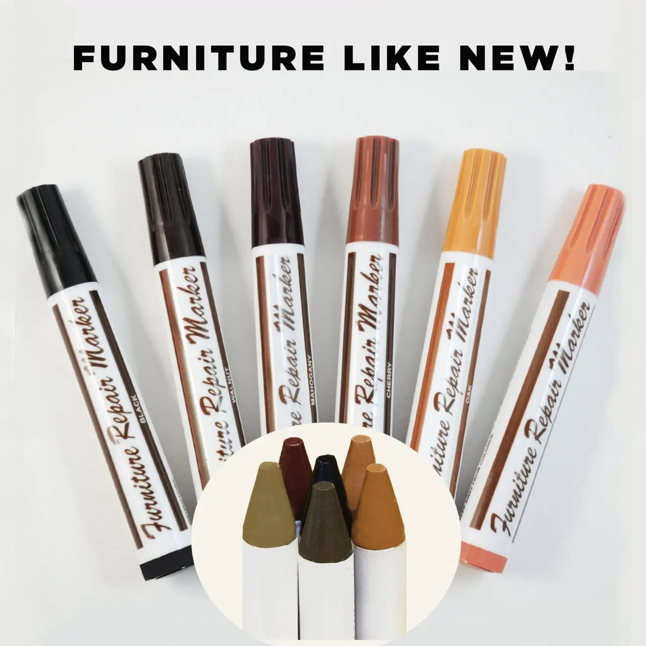 Furniture Marker 12 Pc Wood Stain Markers Set Furniture Restoration