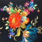 Factory direct digital printing seamless tube 100% cotton knitted hosiery canvas cotton fabric