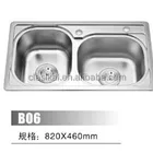 Hotel wash dish 304 deep stainless steel kitchen sink
