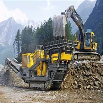 Crawler type mobile crusher portable crushing plant