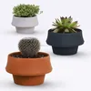 Fashion eco-friendly desktop silicone flowerpot, silicone plant pot