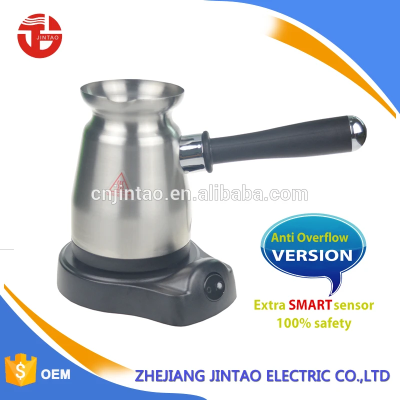 Electrical Stainless Steel Coffee Pot With Anti Overflow Function