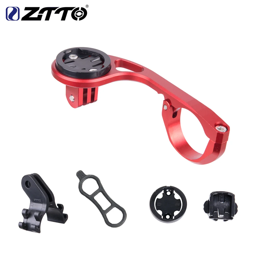 ZTTO Bike Bicycle Computer Mount 31.8 25.4mm Aluminum Alloy Handlebar Compatible with Garmin Edge Cat Eye Bryton GoPro Camera