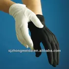 meeting police waiter usher white black cotton glove