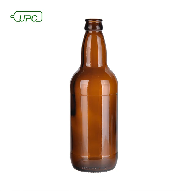 amber color recycled wholesale glass 33cl beer bottle