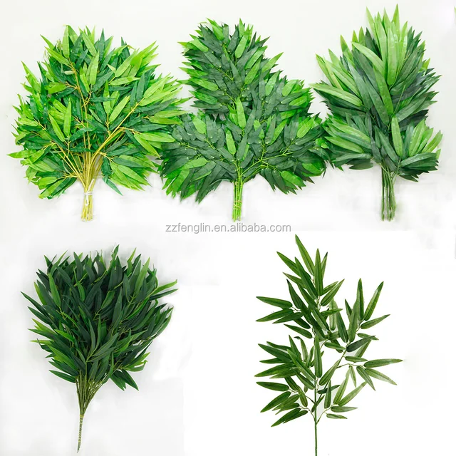 wholesale artificial bamboo leaves artificial tree branch