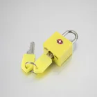 TSA 007 small brass luggage padlock TSA key lock