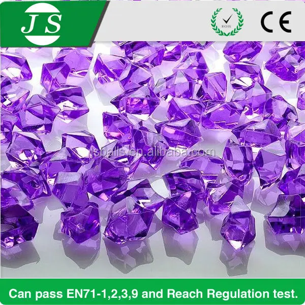 acrylic crystal plastic stones for party table decoration