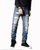 New Styles Men's Spring Autumn Hole Jeans Men's Denim Pants