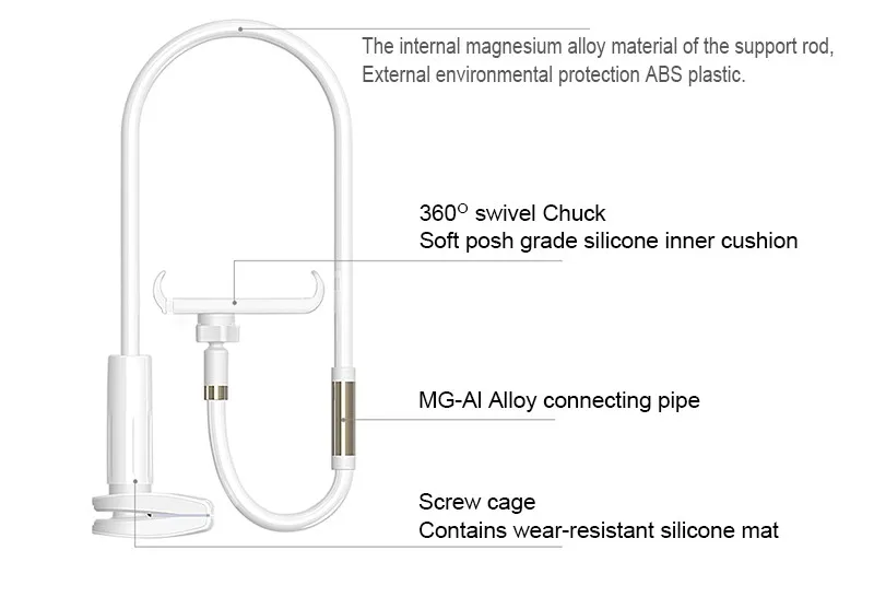 BUBM Heißer Verkauf Flexible Verstellbaren Ständer Halter Für IPAD - ANKUX.COM