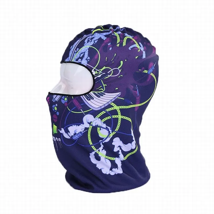 Custom Balaclavas Fluorescent Balaclava Colorful Printing Face Mask