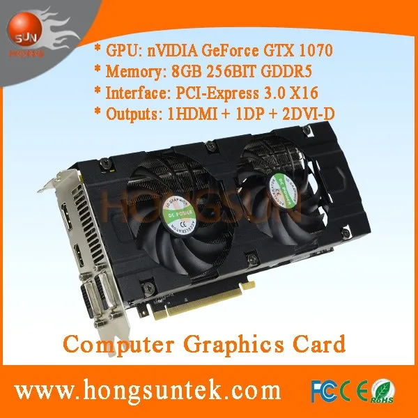 

OEM NVIDIA GeForce GTX 1070 8GB GDDR5 PCI Express 3.0 Direct X12 Graphics Video Card