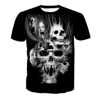 Fashion Cheap Men's Custom Printed 3D animal Round Neck Men T Shirt Happy Halloween 3D Skull printed shirts
Fashion Cheap Men's Custom Printed 3D animal Round Neck Men T Shirt Happy Halloween 3D Skull printed shirts
