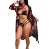 2019 Hot Sale Bikini 3 Piece Set Halter Neck Ladies Sexy Beach Wear Bikinis Woman Swimwear