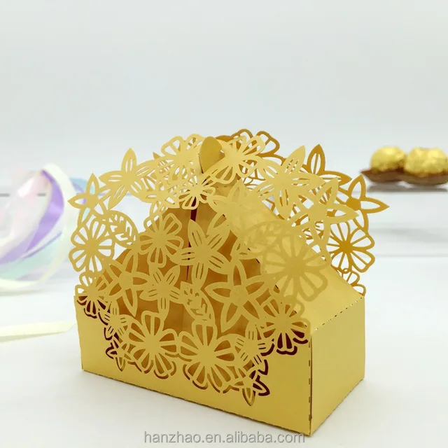 laser cut wedding candy box sweet cake boxes for parties