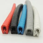 Professional Flexible Self Grip PVC Edge Trim Decorate seal Double Lip Snap for sharp metal