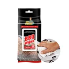 Magical clean food contact BBQ grill wipes, BBQ cleaning wet wipes