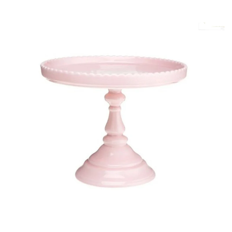 1 Tier Custom Ceramic Pink Plain Cake Plate