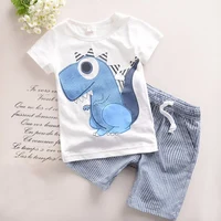Children Girl Boy Top Pant Set Cartoon Dinosaur Short Sleeve Shirt and Striped Shorts Unisex Summer Cloth Children Kid Shirt
Children Girl Boy Top Pant Set Cartoon Dinosaur Short Sleeve Shirt and Striped Shorts Unisex Summer Cloth Children Kid Shirt