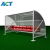Popular portable team shelter with plastic bucket seats for soccer