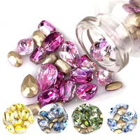 

K9 high quality LS color rhinestone pointback fancy crystal stone nail art decorations garment accessories