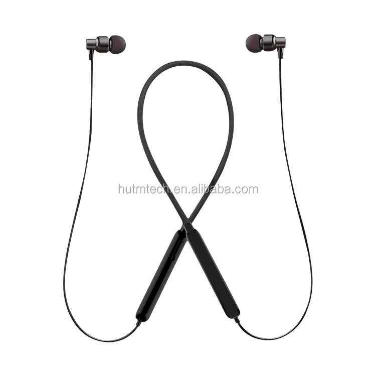 130mAh Sport Bluetooth Neckband Earphones Stereo Metal Wireless Earphone With Microphone - ANKUX.COM